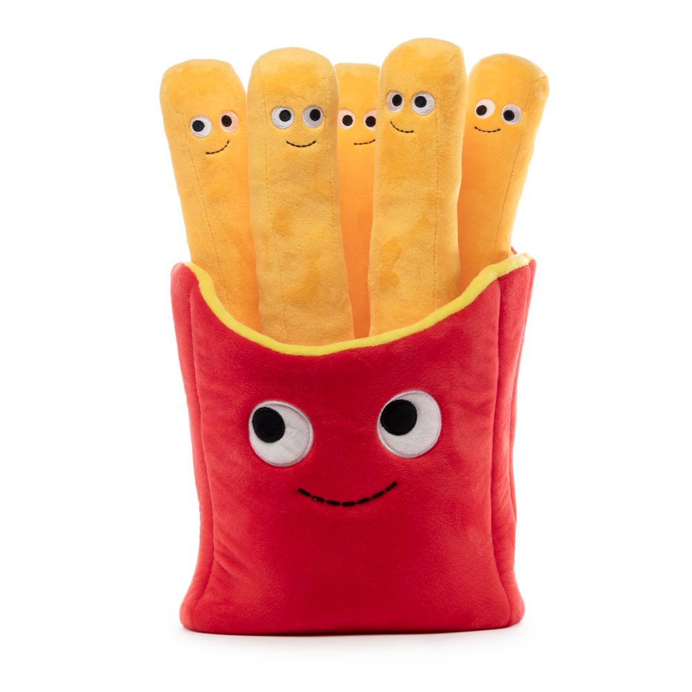 Yummy World 16-inch French Fries plush with interactive smaller plush fries, soft and colorful toy for kids.